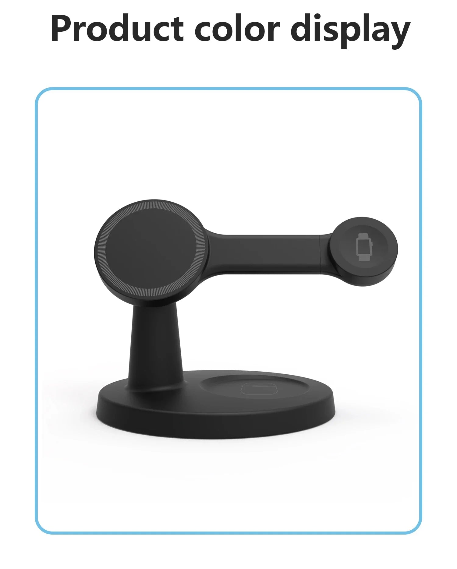 Soporte de cargador inalámbrico magnético 3 en 1 para Magsafe iPhone 16 15 14 13 Pro Max Apple Watch 9 8 AirPods Pro estación de carga rápida