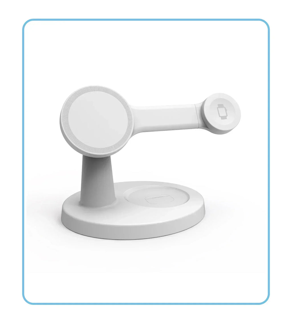 Soporte de cargador inalámbrico magnético 3 en 1 para Magsafe iPhone 12 13 14 15 16 Pro Max iWatch 10 9 8 AirPods Pro Estación de carga rápida
