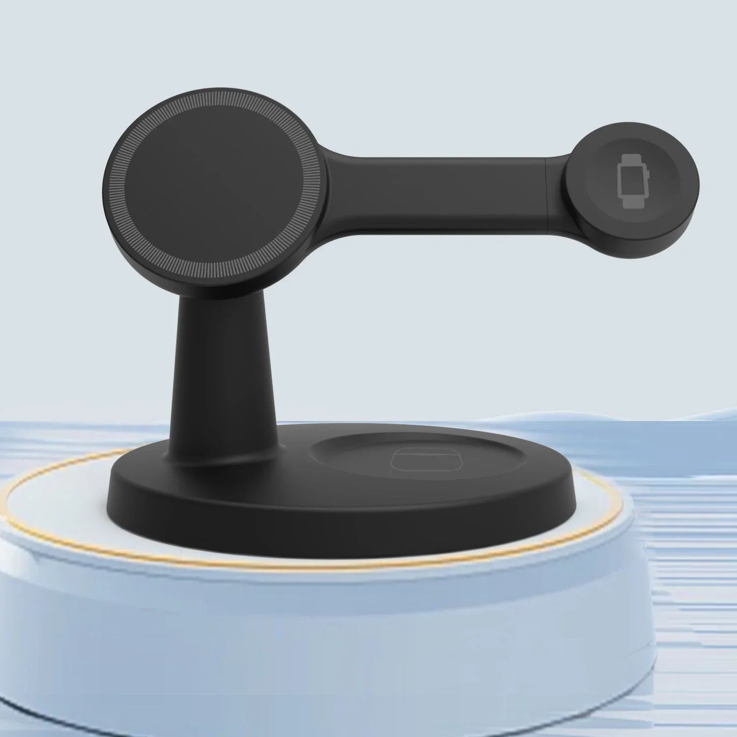 Soporte de cargador inalámbrico magnético 3 en 1 para Magsafe iPhone 16 15 14 13 Pro Max Apple Watch 9 8 AirPods Pro estación de carga rápida