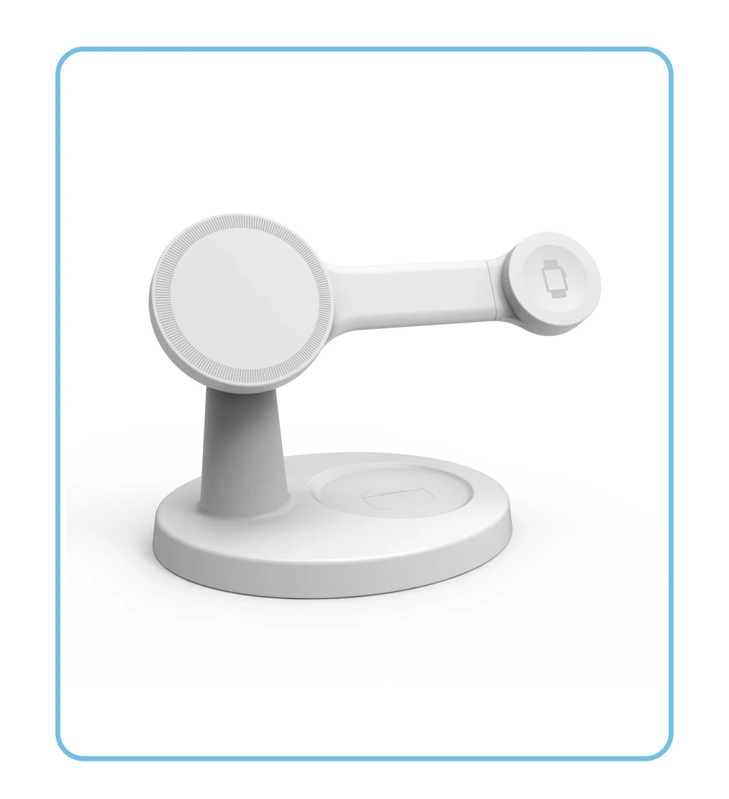 Soporte de cargador inalámbrico magnético 3 en 1 para Magsafe iPhone 16 15 14 13 Pro Max Apple Watch 9 8 AirPods Pro estación de carga rápida
